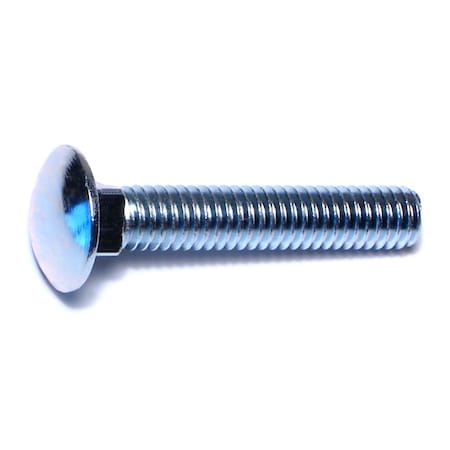 Midwest Fastener Carriage Bolt, Square Neck, 18 (Coarse), 1-3/4 in L, Steel, Zinc Plated, 100 PK 01075